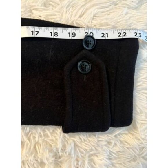 Burberry Brit Black Wool Duffle Coat With Hood & Toggle Closures - Picture 5 of 5